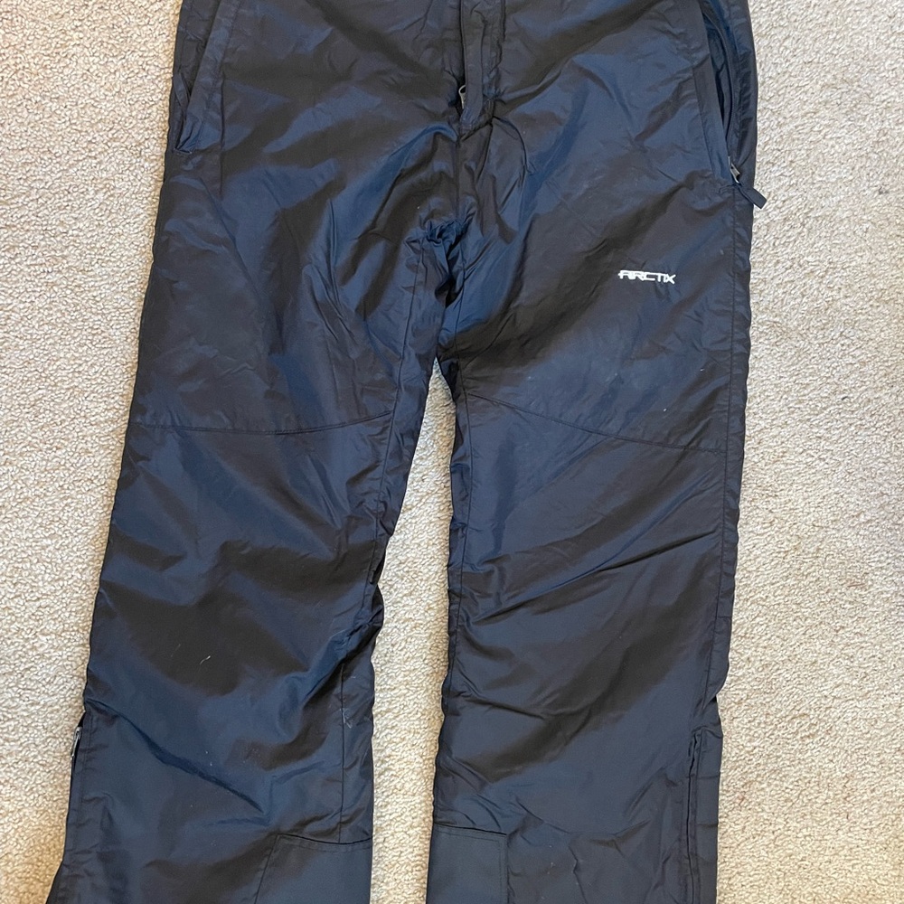 Arctix Black Snow Pants Weather-Resistant Athletic Design